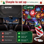 Festive Christmas Car Projector
