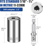 Universal Socket Wrench Tool Kit